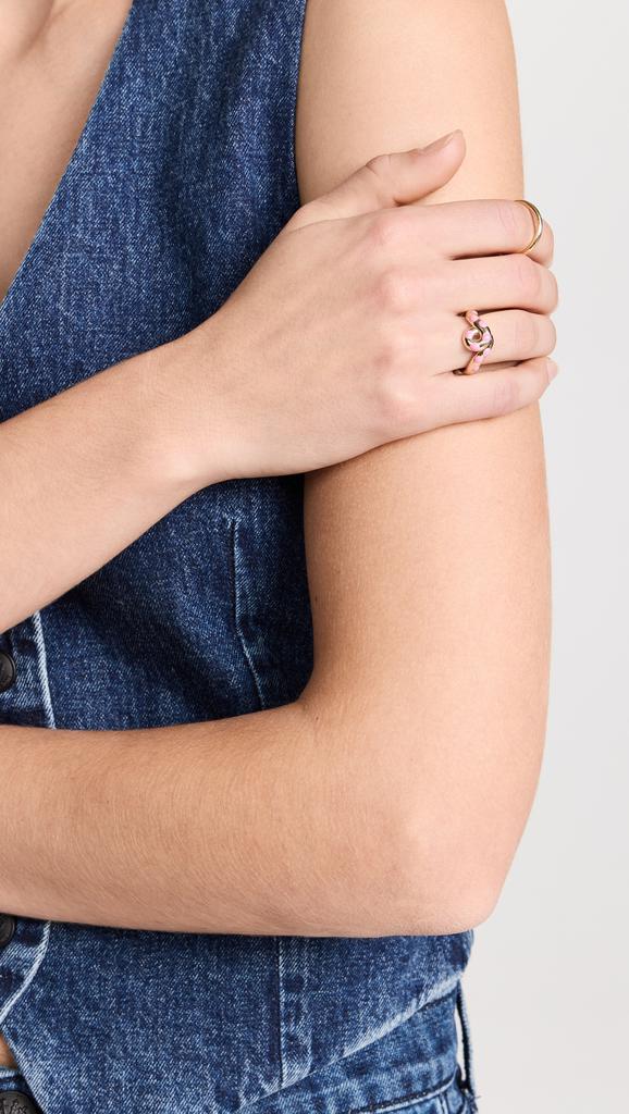Bea Bongiasca Chunky Wave Polka Dots Ring