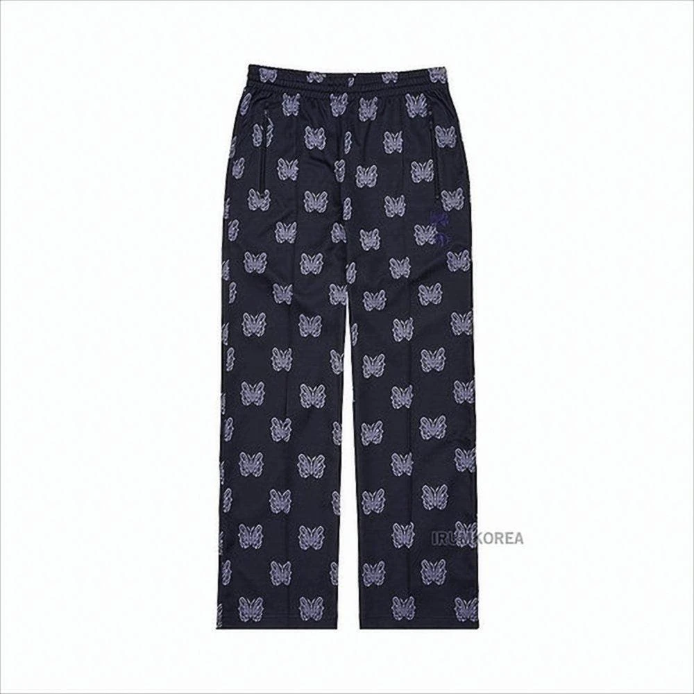Needles Relaxed Fit Black Polyester Jogger Pants