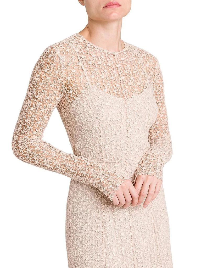 PHILOSOPHY di LORENZO SERAFINI Flocked Lace Long-Sleeve Dress 6