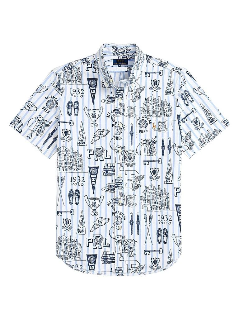 Ralph Lauren Striped Short-Sleeve Oxford Shirt 1