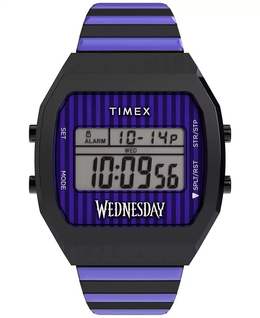 Timex Men's Quartz Digital Black Stainless Steel Watch, 36mm 1