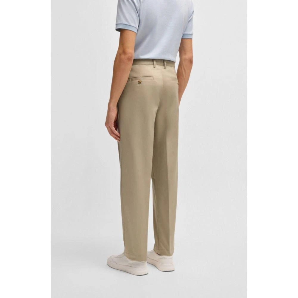 Hugo Boss Porsche x  relaxed-fit trousers in cotton twill 4