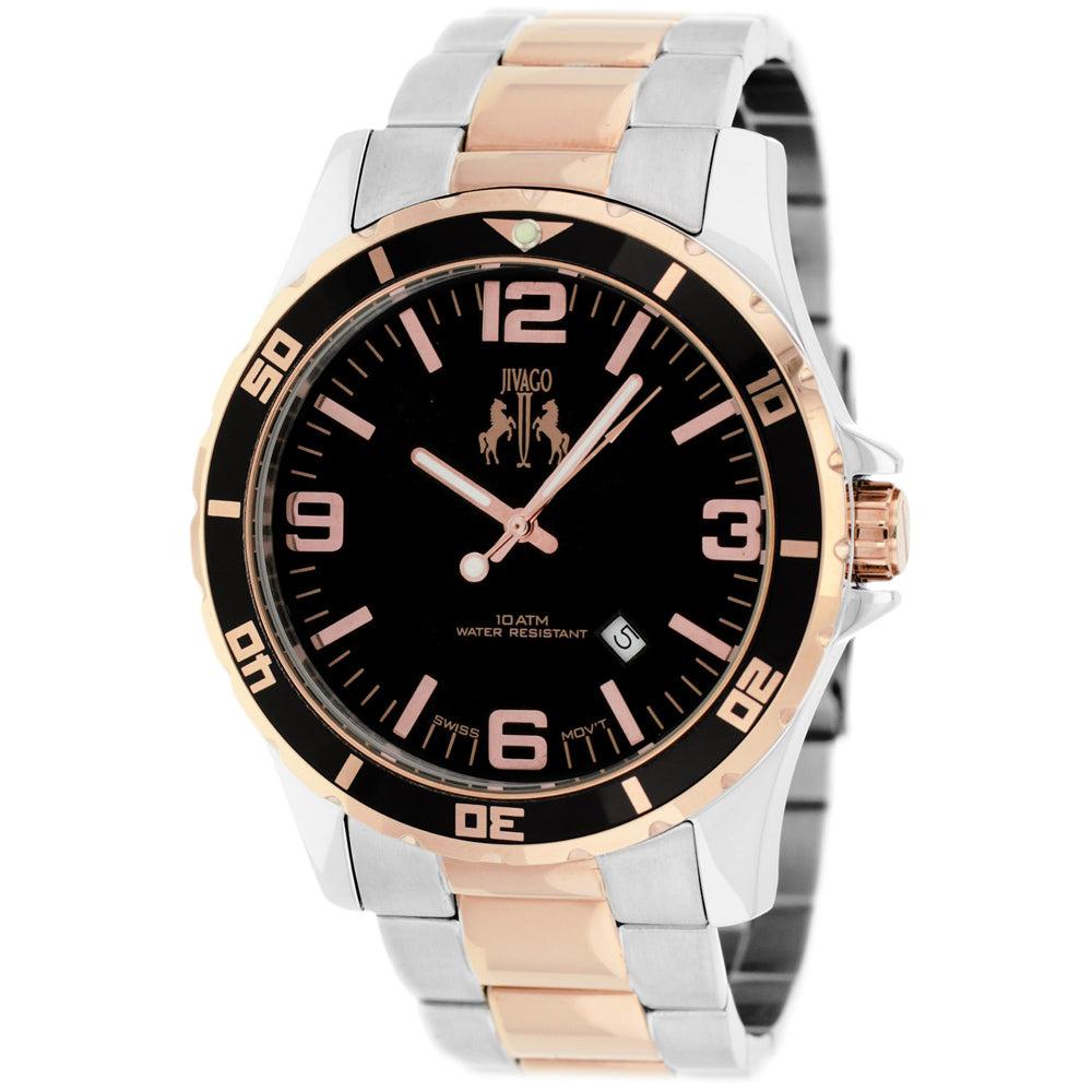 JIVAGO Men's Black dial Watch