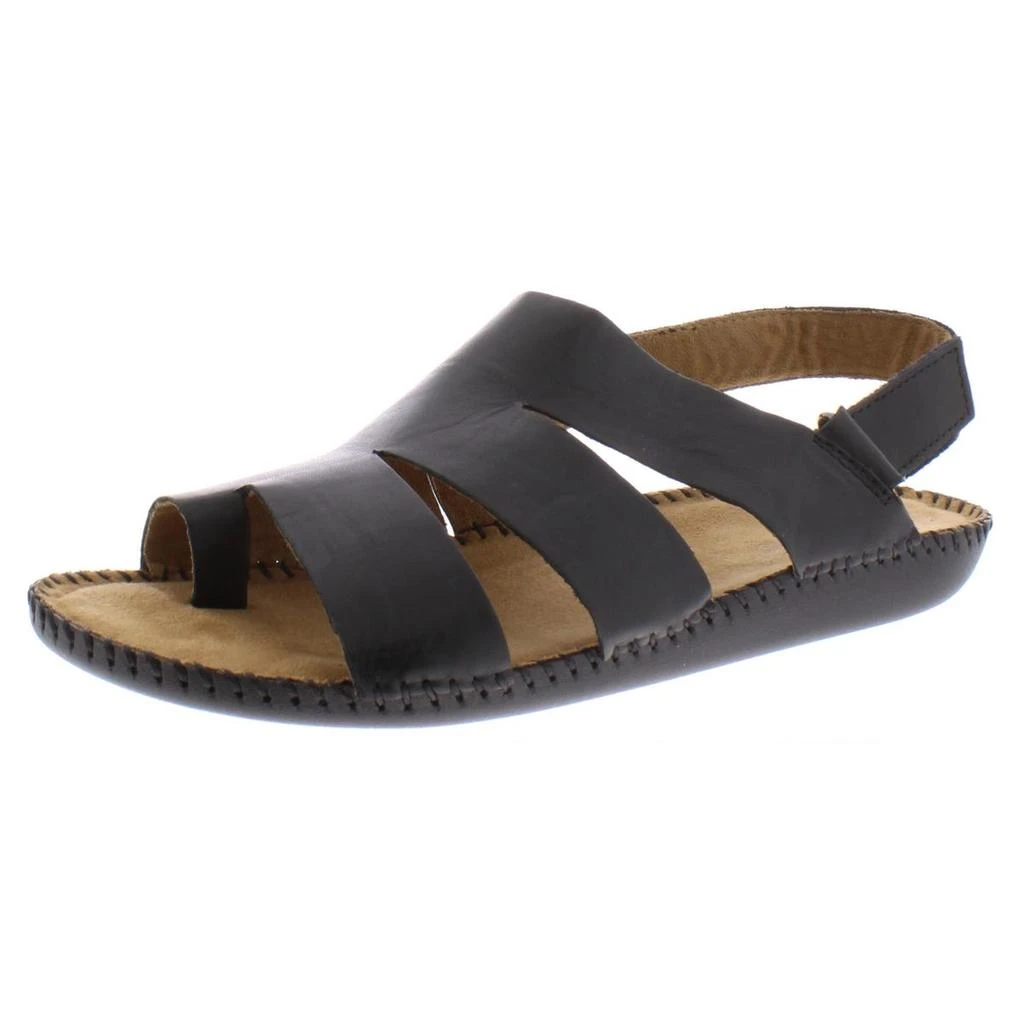 Auditions Speed Womens Leather Toe Loop Slingback Sandals 1