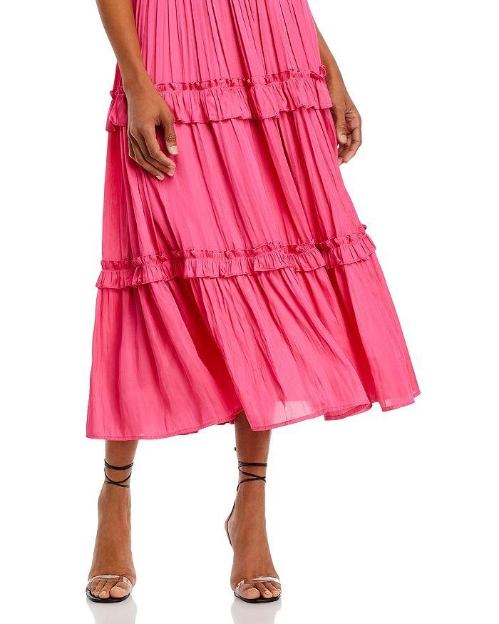 AQUA Ruched Top Midi Dress - Exclusive 5