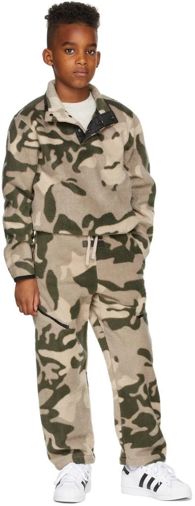 Essentials Kids Beige Camo Sweatshirt 1