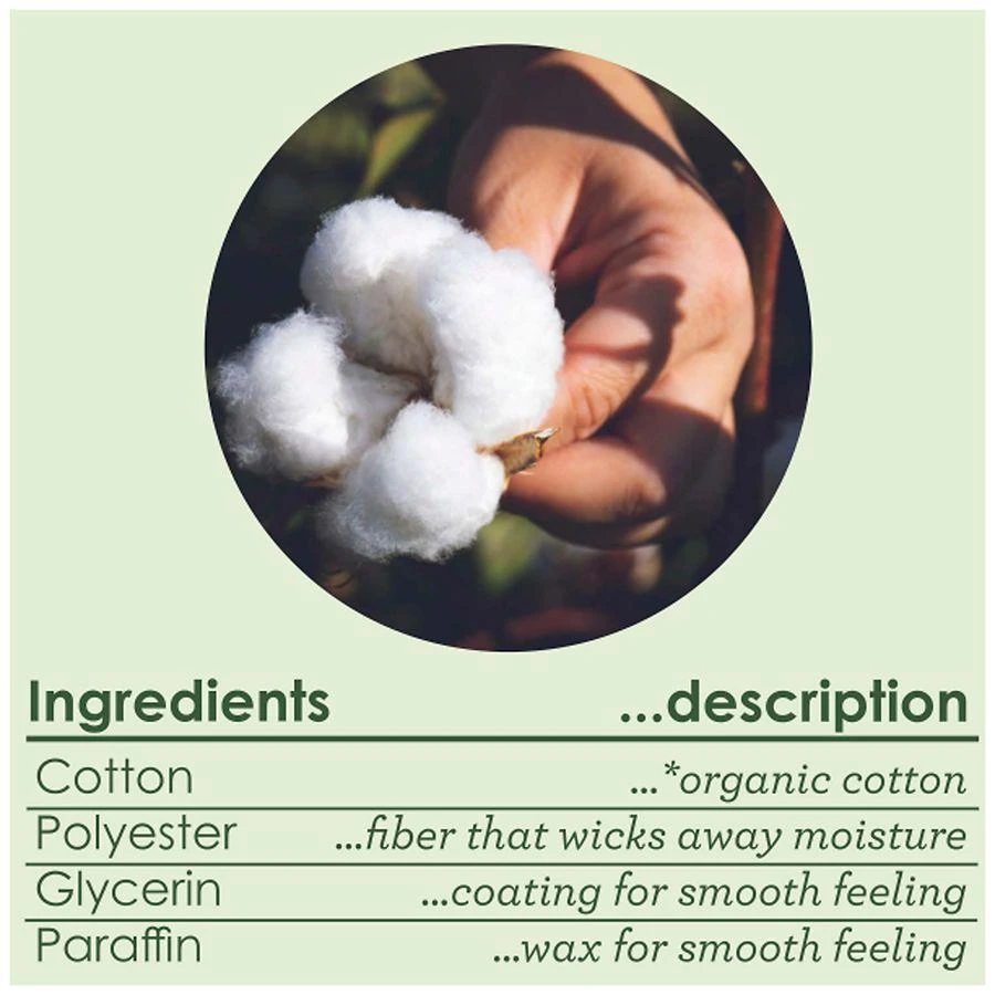 L. Cotton Tampons Regular/Super Absorbency Multipack No scent 7