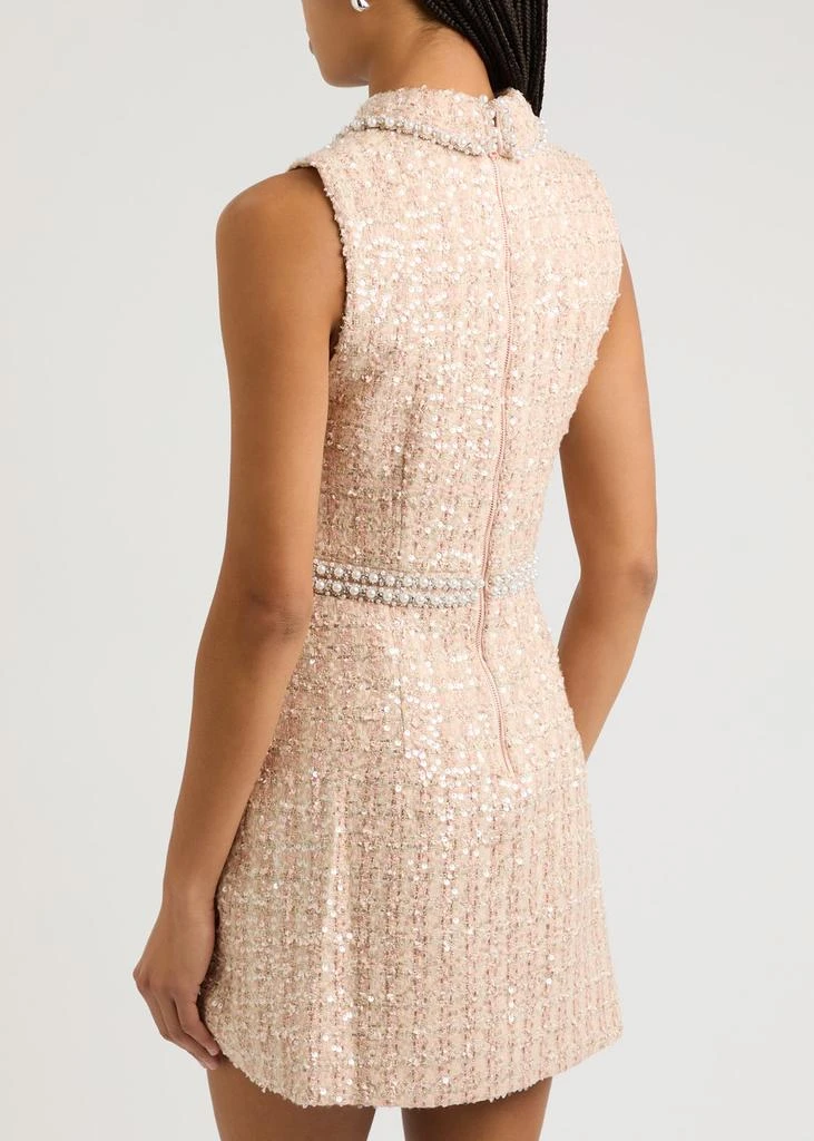 Alice + Olivia Ellis embellished tweed mini dress 3