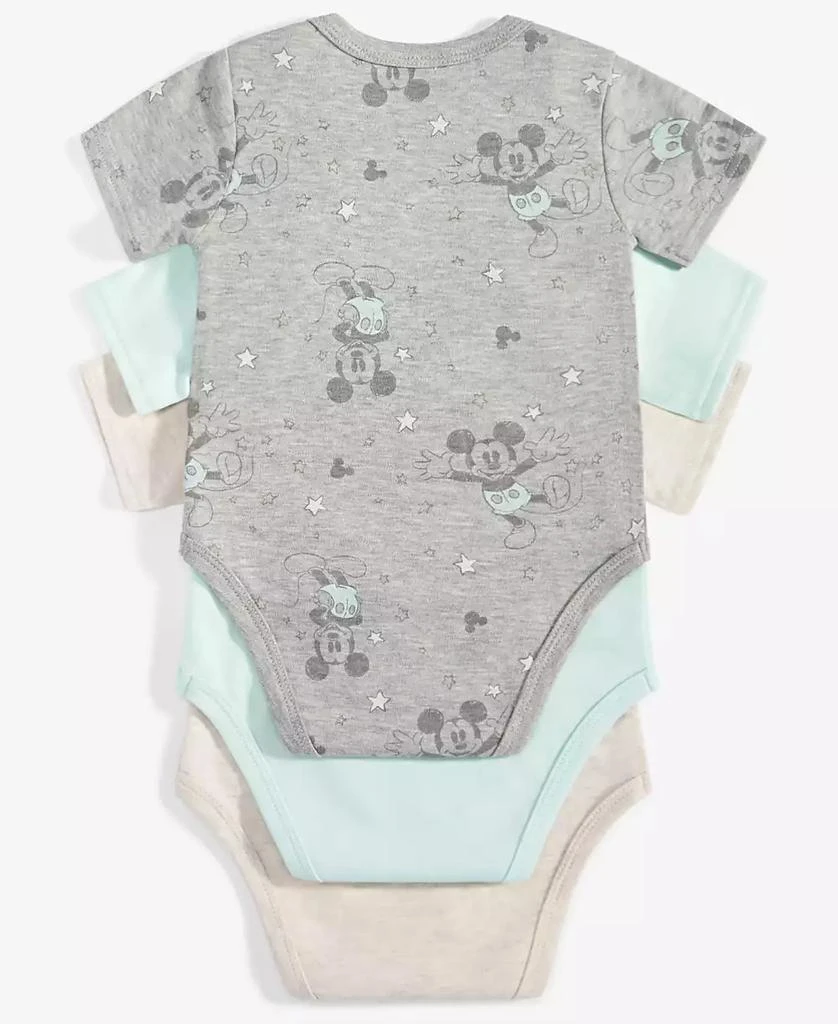 Disney Baby Boys Mickey Mouse Bodysuits, 3 Pack 2