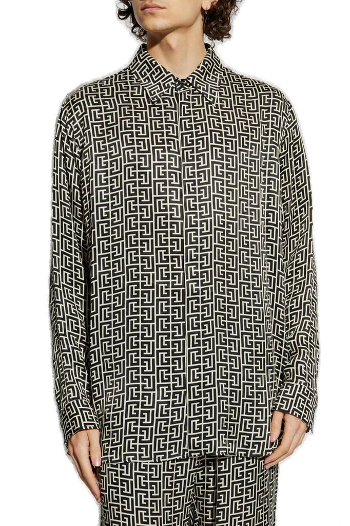 Balmain Balmain Monogram Patterned Buttoned Shirt 2