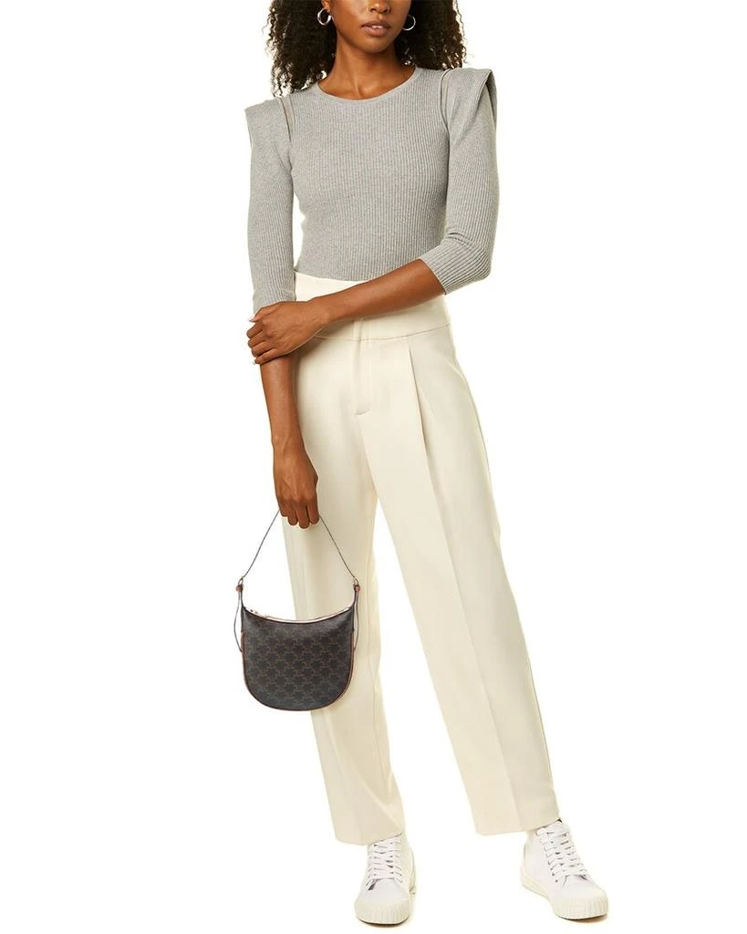 Celine CELINE Heloise Small Triomphe Canvas & Leather Shoulder Bag 4