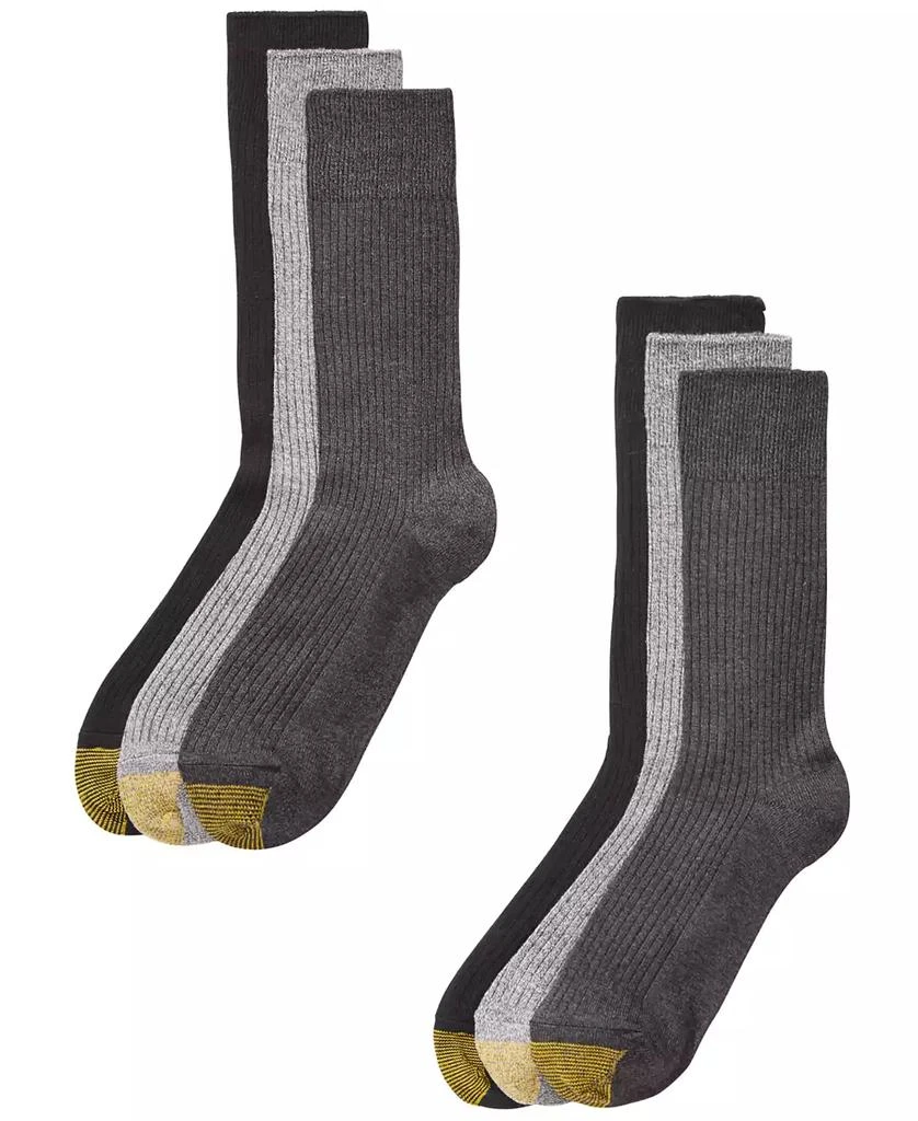 Gold Toe Men's 6-Pack Casual Stanton Socks 1