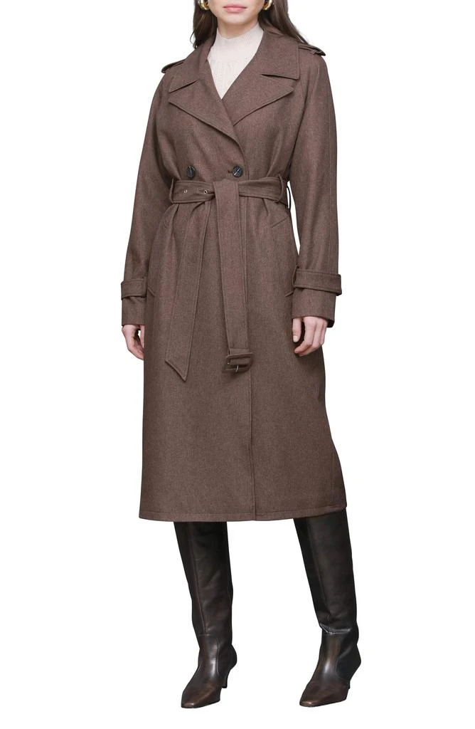 Avec Les Filles Slouchy Double Breasted Trench Coat 4