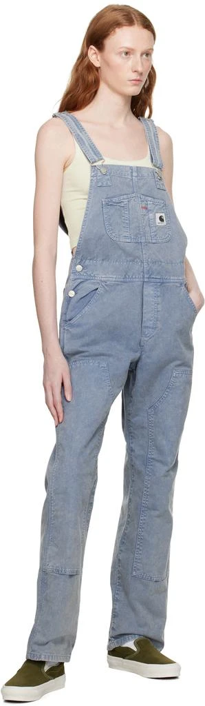 Carhartt WIP Blue Bib Double Knee Overalls 4