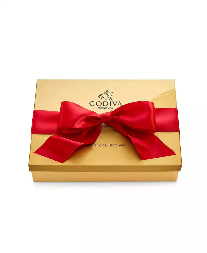 Godiva Gold Ballotin Chocolate Gift Box with Solid Red Ribbon, 72 Piece 3