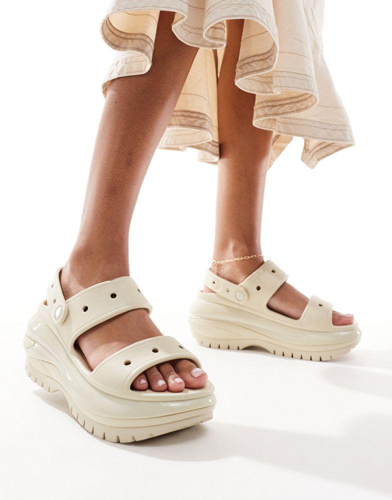 ★CROCS★ Public Mega Crush Sandals BONE 24SUSD207989 24SUSD Crocs Mega Crush sandals in bone | ASOS