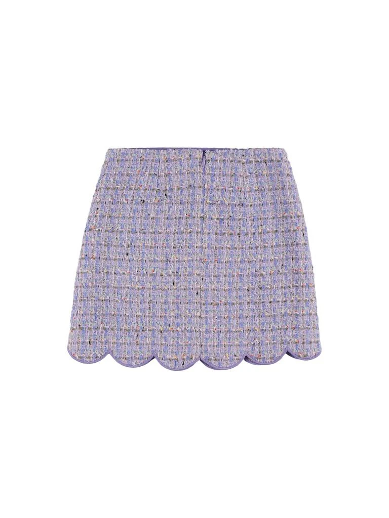 SELF-PORTRAIT Bouclé Mini Skirt 2