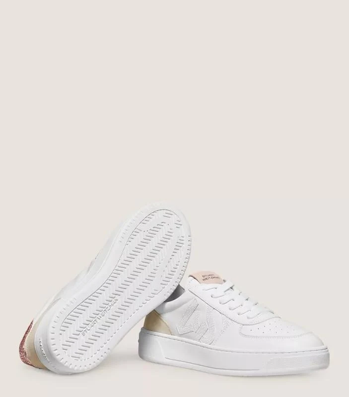 Stuart Weitzman SW COURTSIDE MONOGRAM SNEAKER 6