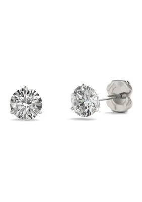 Charles 
Colvard 1.2 ct. t.w. Moissanite Martini Stud Earrings in 14K White Gold