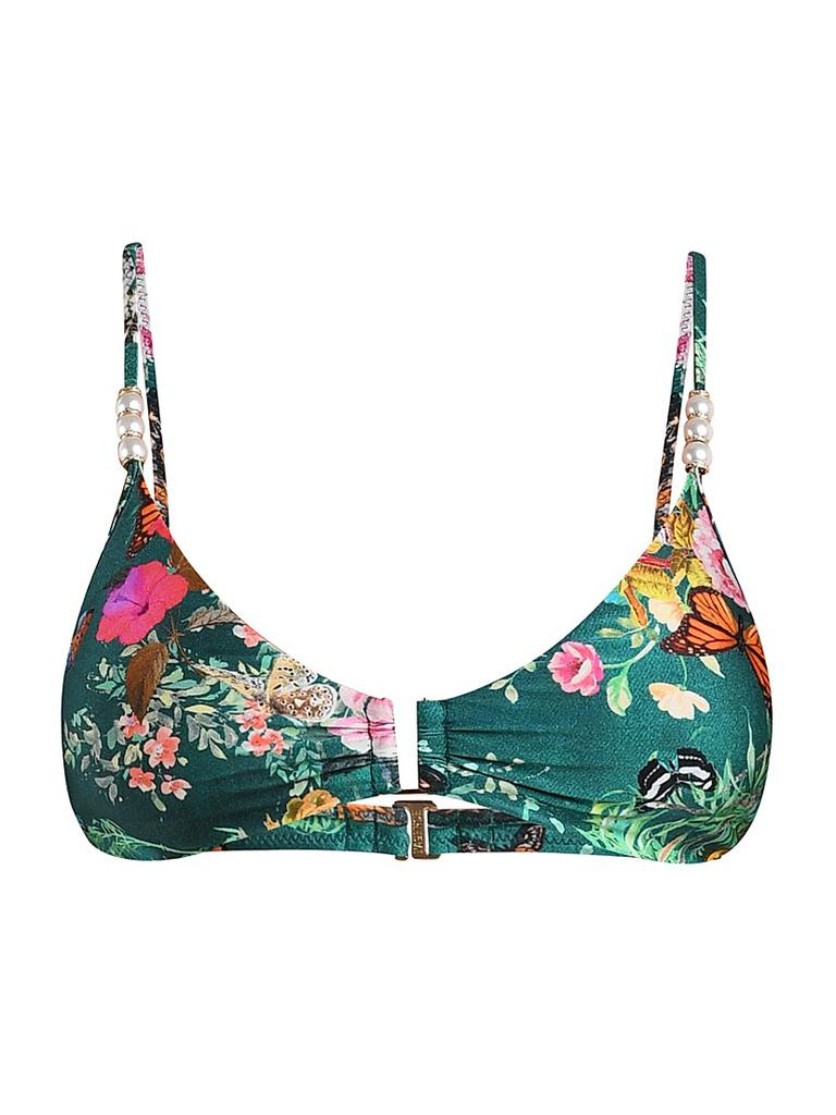 L'Agence Charonda Butterfly Yazmin Printed Triangle Bra Top