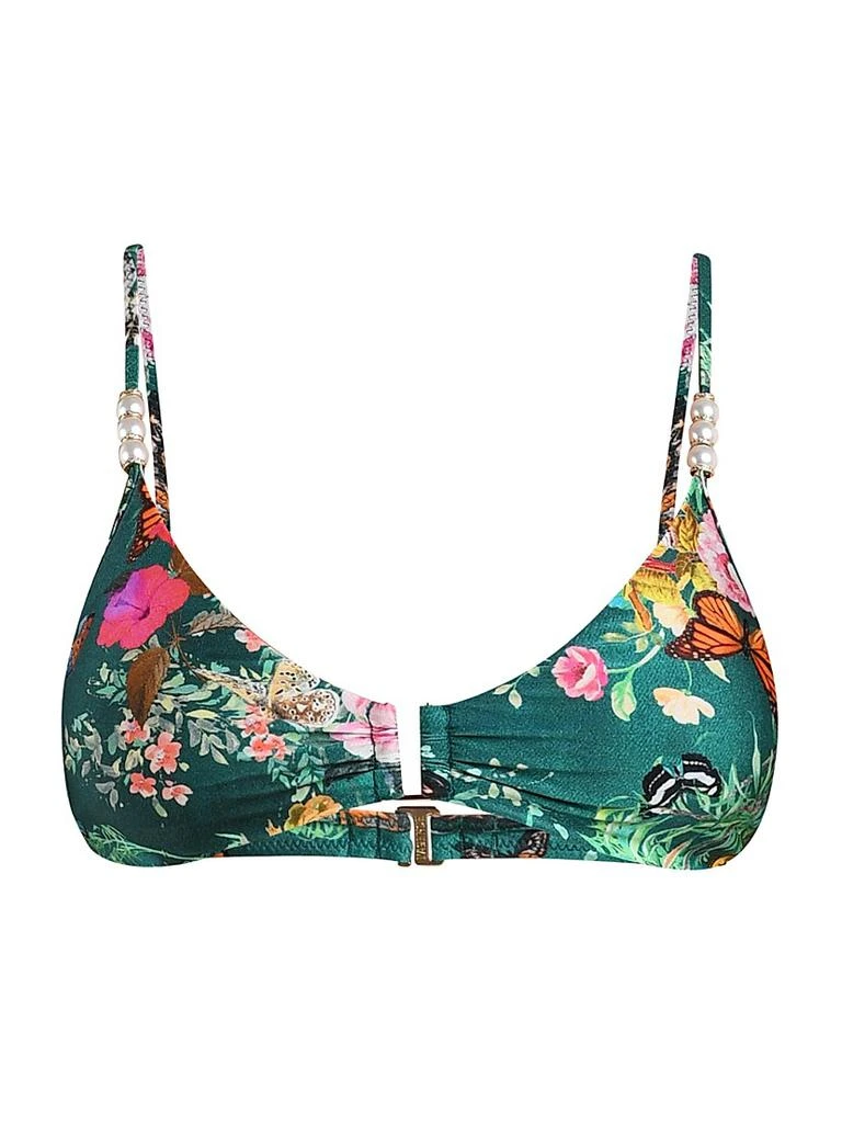 L'Agence Charonda Butterfly Yazmin Printed Triangle Bra Top 1