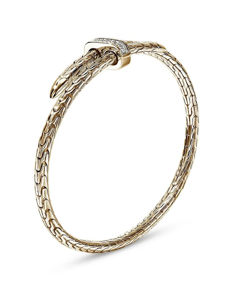 John Hardy 14K Yellow Gold Diamond Spear Flex Cuff Bracelet 3