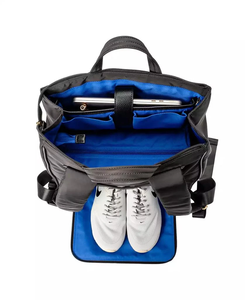 MinkeeBlue Convertible Organizational Amber Backpack with Lunch Bag 12