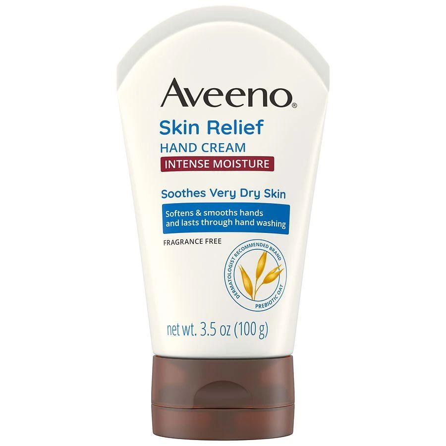Aveeno Skin Relief Intense Moisture Hand Cream with Soothing Prebiotic Oat Fragrance-Free 1
