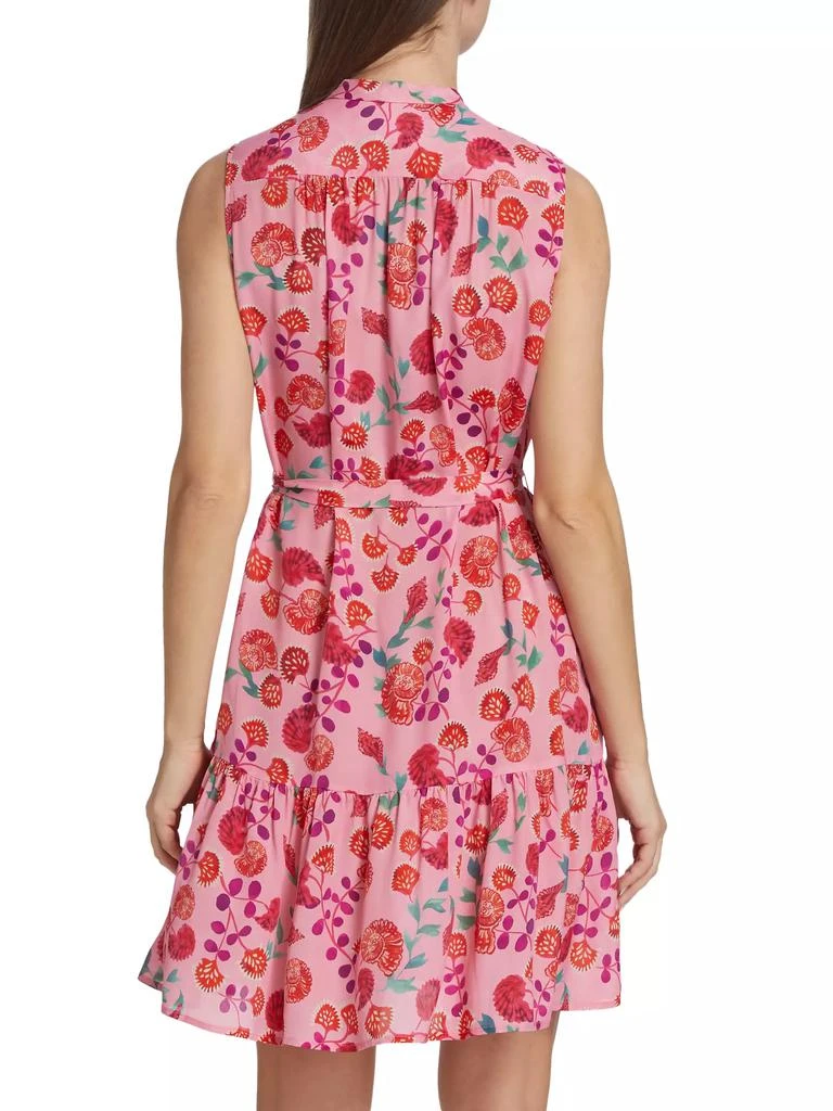 Saloni Tilly Belted Floral Minidress 5