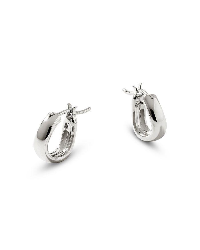 John Hardy Sterling Silver Surf Huggie Hoop Earrings