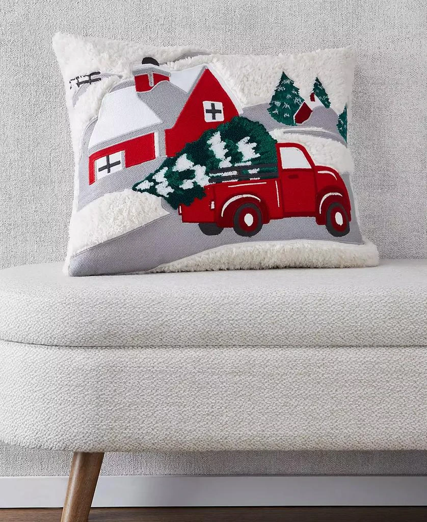 Martha Stewart Tree Truck Decorative Pillow, 16" x 20", Exclusively at Macy’s 3