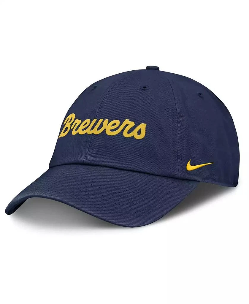 NIKE Women's Navy Milwaukee Brewers Club Adjustable Hat 1
