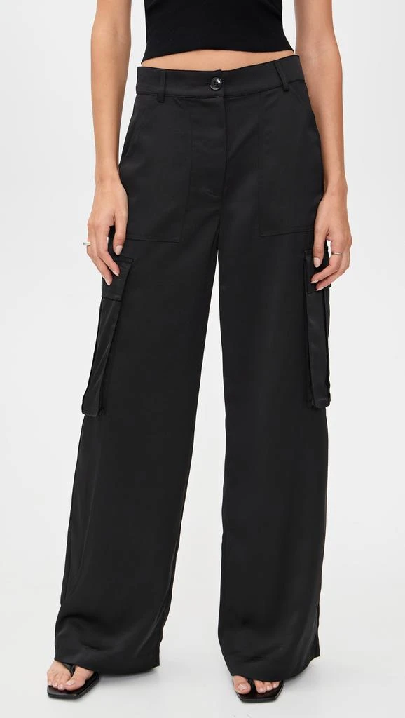 Susana Monaco Satin Cargo Pants 1