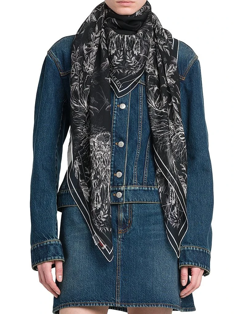 Alexander McQueen Eagle Flight Silk Scarf 1