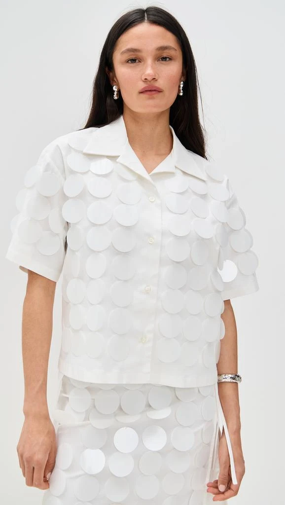 MSGM Paillettes Collar Blouse 6
