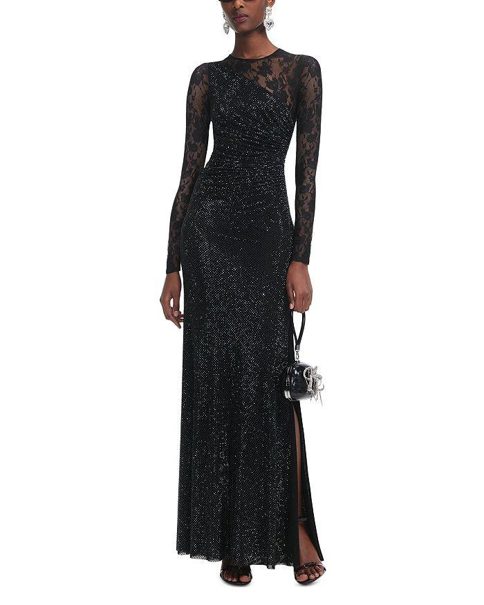 Self-Portrait Navy Blue Teardrop Guipure Lace Paneled Maxi Dress M  On  Sale Now with Up to 35% Off | Discover Exclusive Deals & Savings at  BeyondStyle  Authentic Self Portrait women's