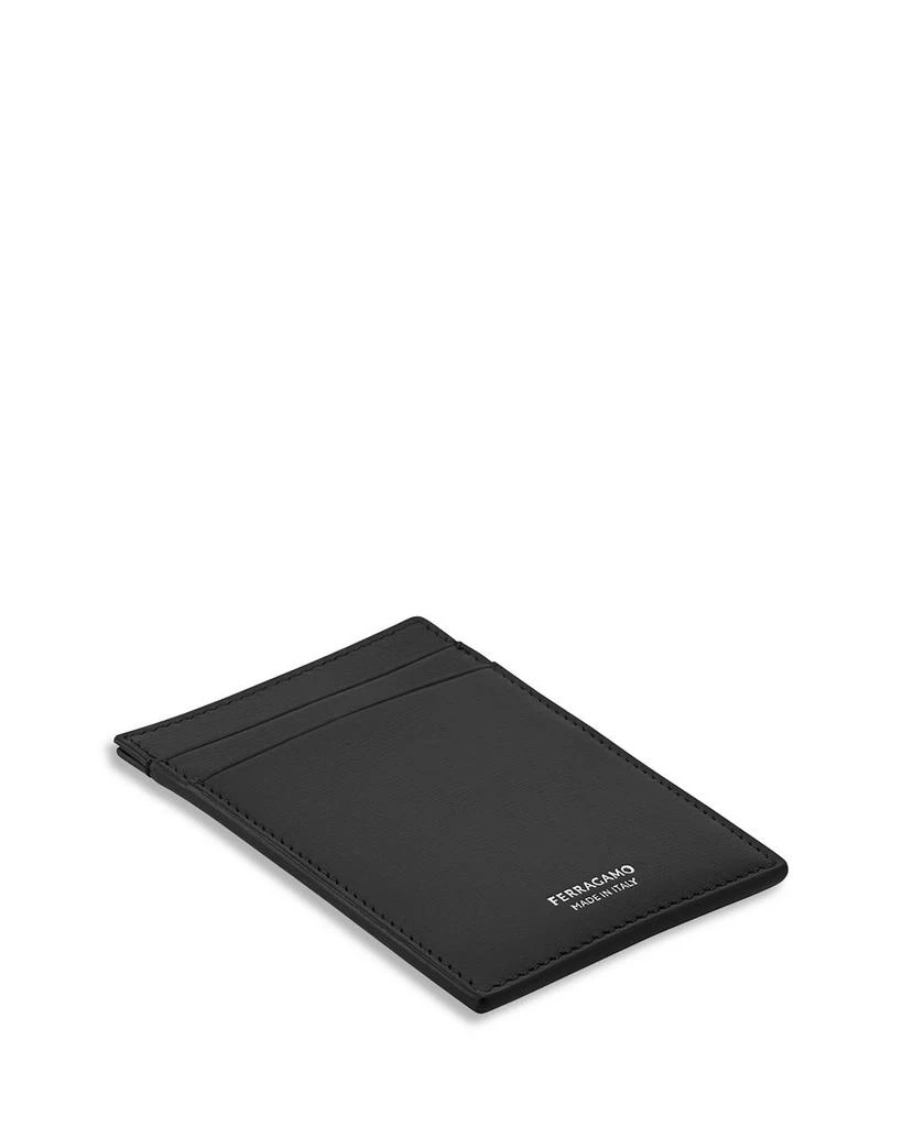 Salvatore Ferragamo Calfskin Leather Money Clip Card Holder 2