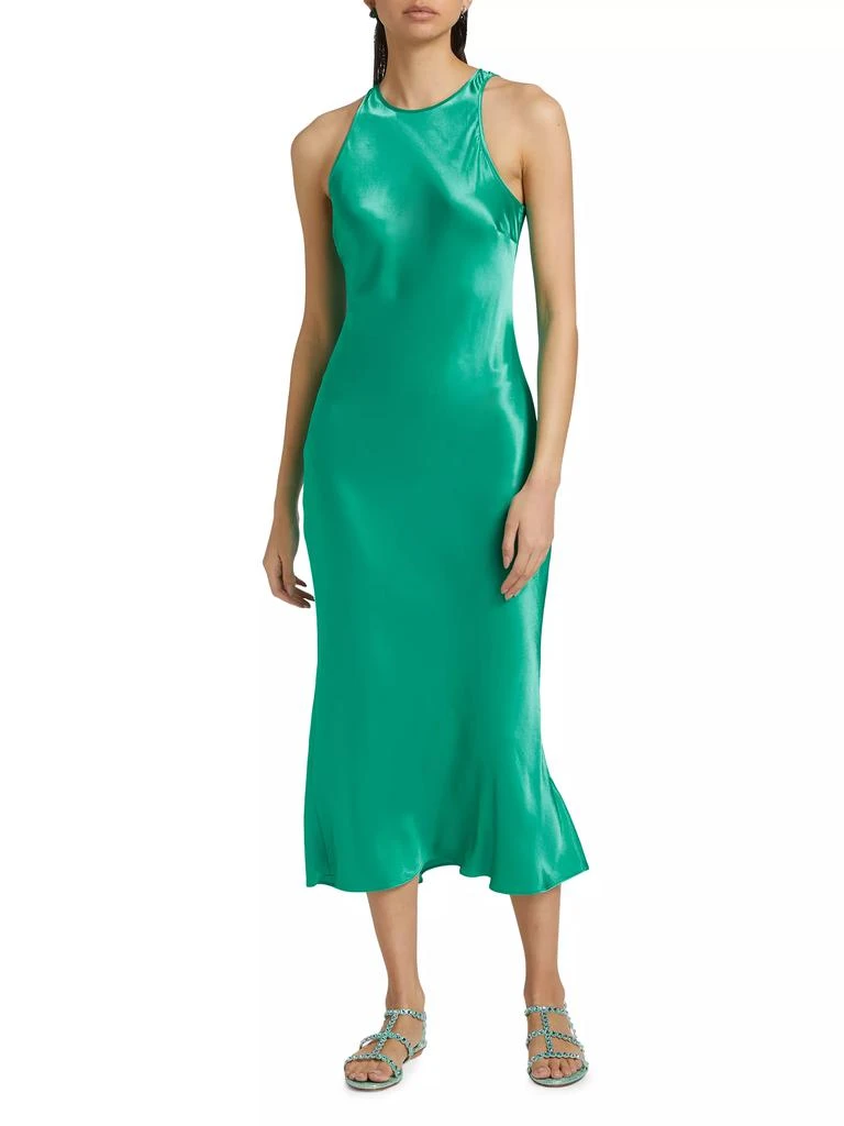 Rails Solene Satin Bias-Cut Midi-Dress 2