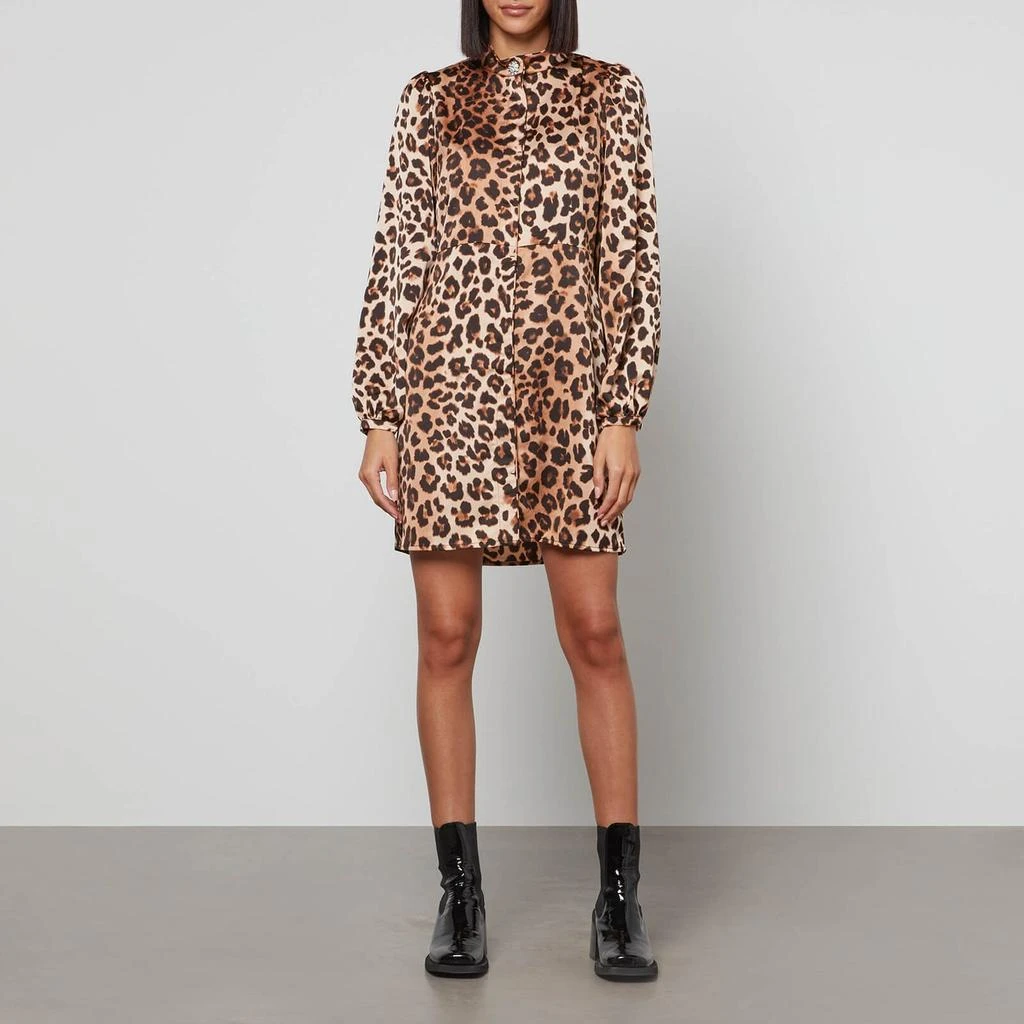 Cras CRAS Lavacras Leopard-Print Recycled Satin Mini Dress 3