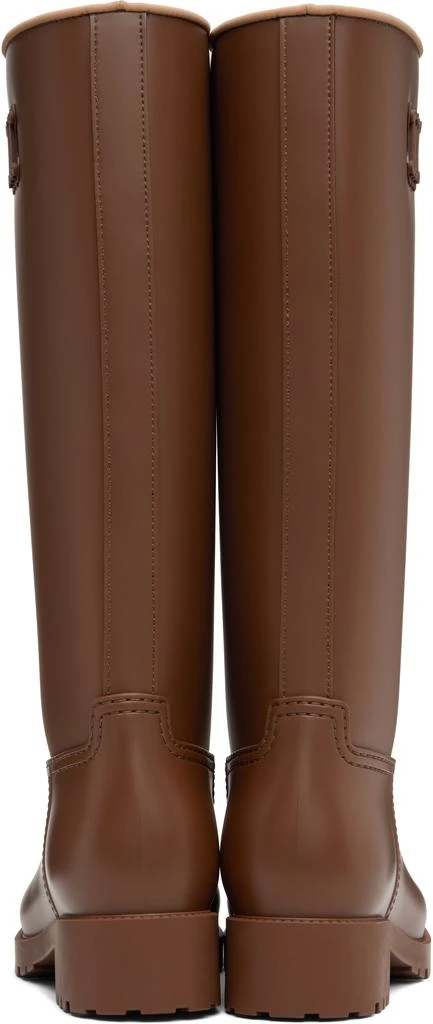 Max Mara Brown Rain Tall Boots 2