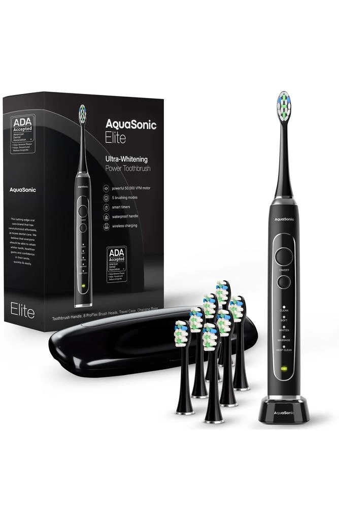 AquaSonic Elite Ultra-Whitening Power Toothbrush 8