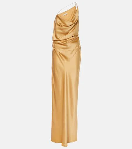 The Sei One-shoulder silk satin gown 1