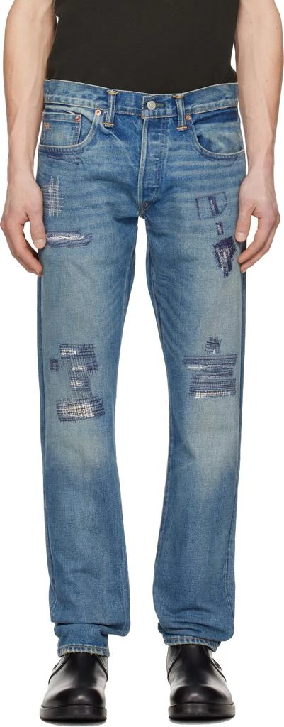 RRL Blue Slim Fit Claremont Selvedge Jeans