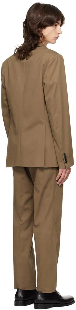 Dries Van Noten Brown Single-Breasted Cotton Suit 3