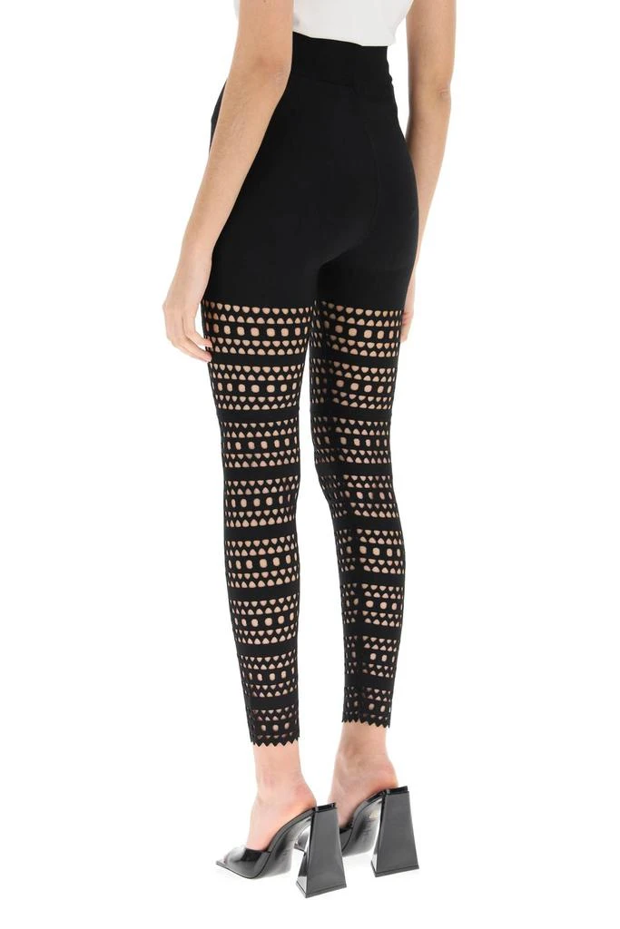 ALAIA vienne perforated leggings 3