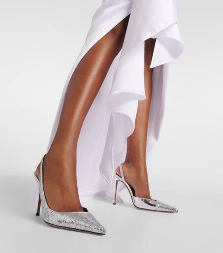 Alexandre Vauthier Sequined 105 slingback pumps 4