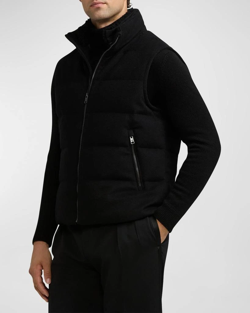 Ralph Lauren Men's Shearling-Trim Down Vest 6