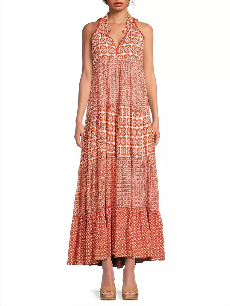 Ro's Garden Sofia Printed Cotton Maxi Dress 3