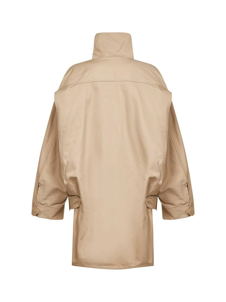 DARKPARK DARKPARK | Beige cotton New Celine asymmetric aviator bomber jacket | Women | S 3
