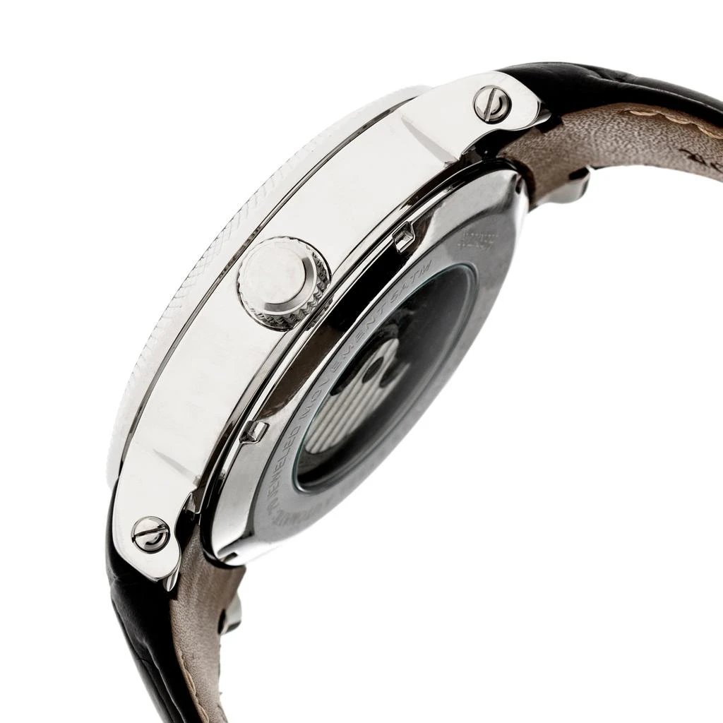 Heritor Automatic Aries Skeleton Leather-Band Watch 3
